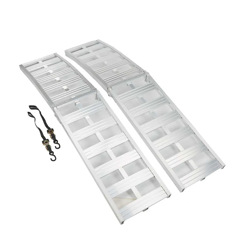 Ultra-Tow Bi-Fold Arched Aluminum Loading Ramp Set